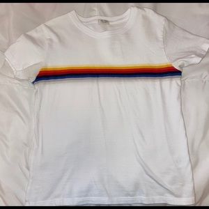 white striped pacsun shirt